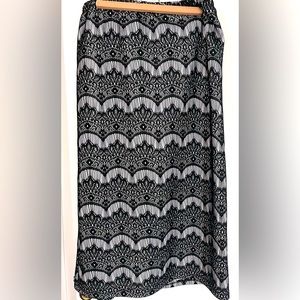 Handmade by Louisa Love long brocade lace skirt